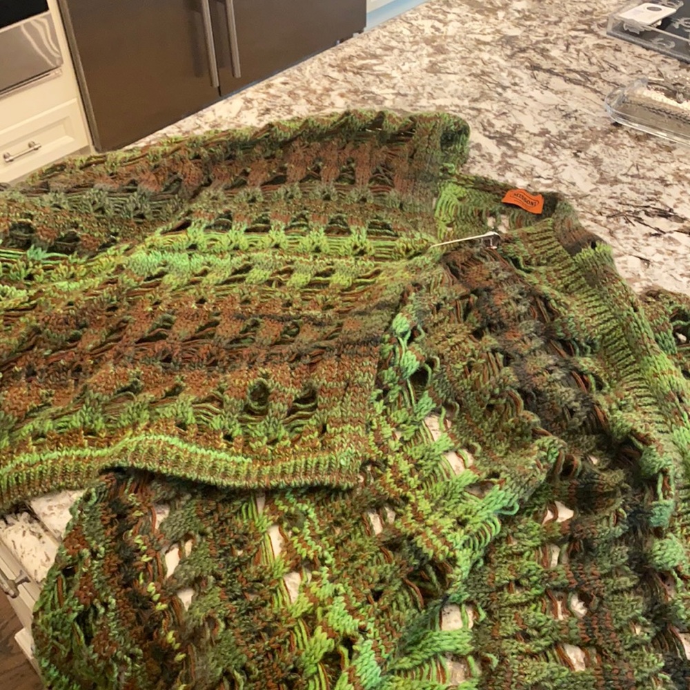 Missoni knit shawl